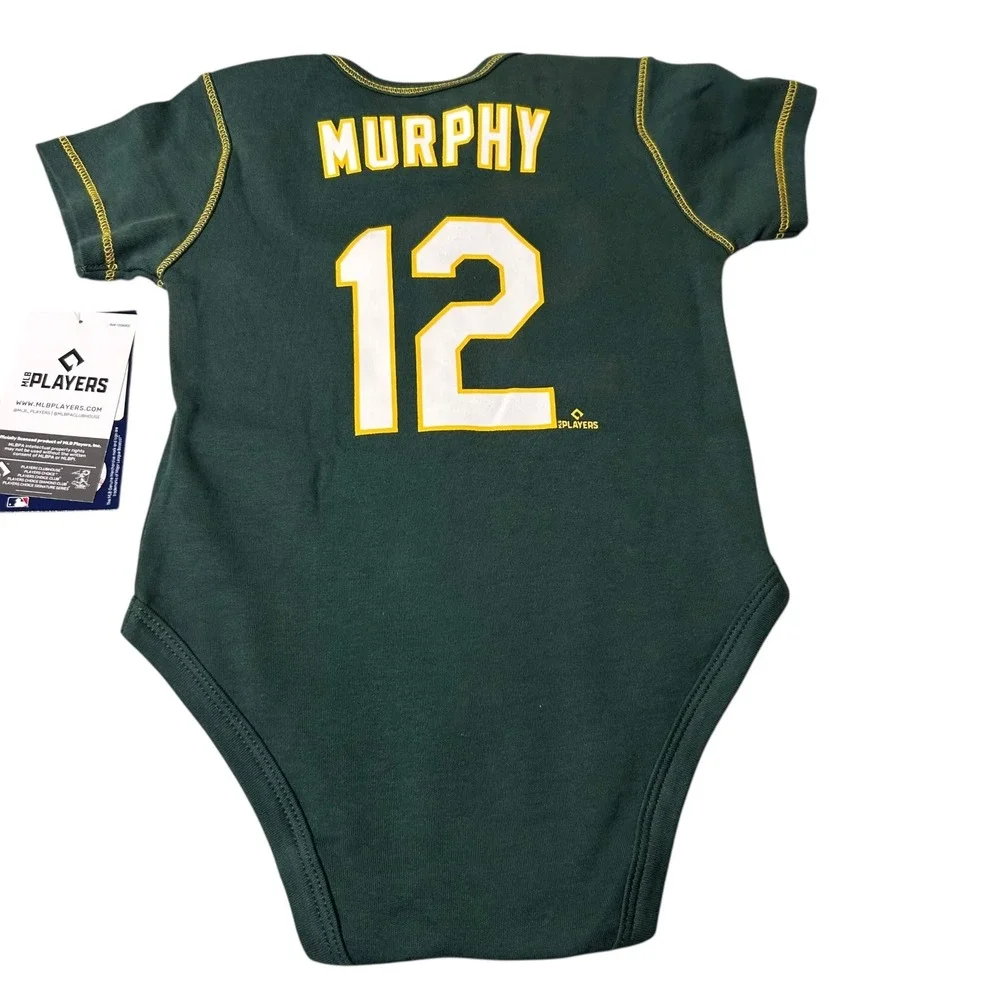 NEW Oakland Athletics A's Bodysuit Infant 18M Green Sean Murphy 12‎ Baseball